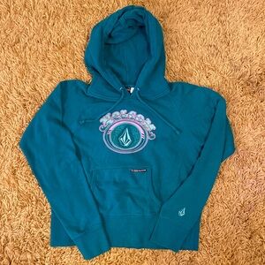 Volcom hoodie - teal